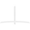 Ekena Millwork Bellingham Architectural Grade PVC Gable Bracket, 96"W x 56"H x 2"D x 4"F, 14/12 Pitch GBP096X56X0204BEL00 - alternate 4